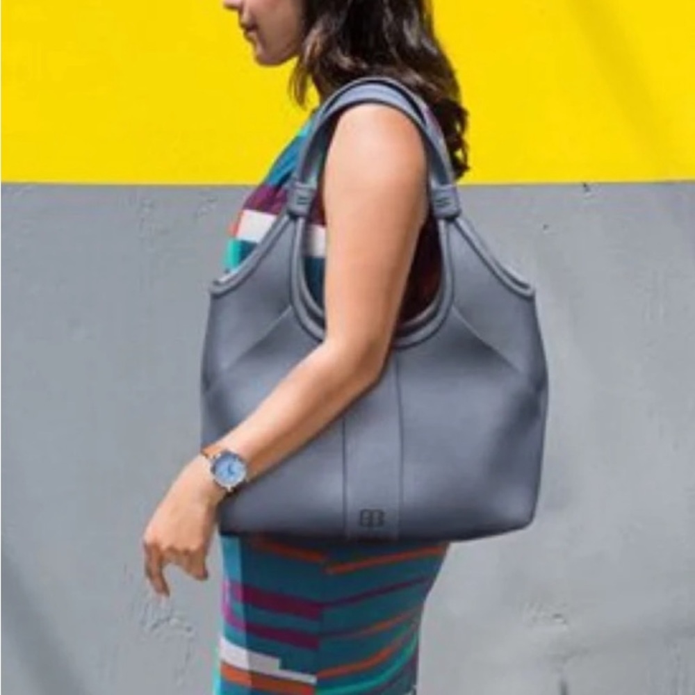 Betabrand Convertible Crossbody Tote 'Gilda' Bag in Mercury Blue